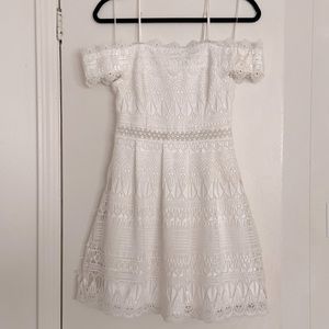 Francesca’s Size XS white lace dress